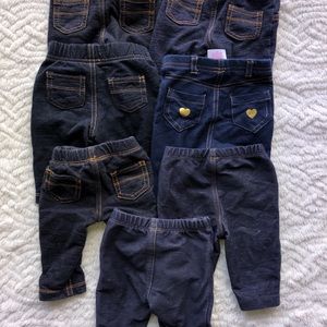 Baby girl jeans lot